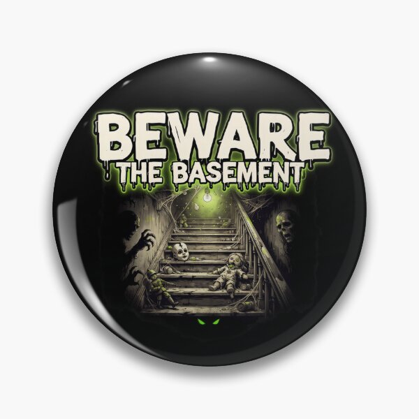 Item preview, Beware the Basement, 90s Horror Nostalgia Goosebumps Vintage designed and sold by CryptReel.