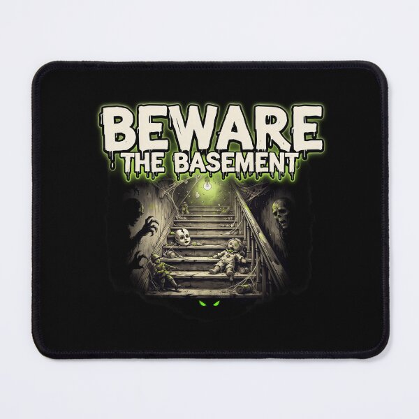 Item preview, Beware the Basement, 90s Horror Nostalgia Goosebumps Vintage designed and sold by CryptReel.