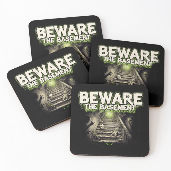 Item preview, Beware the Basement, 90s Horror Nostalgia Goosebumps Vintage designed and sold by CryptReel.