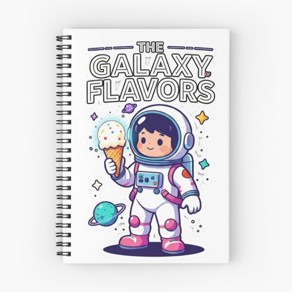 Item preview, Cute Astronaut Eating Ice Cream In Galaxy designed and sold by ScriptedMoments.
