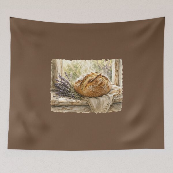 Item preview, Fresh Sourdough Bread Watercolor | Rustic Cottage Kitchen | Homemade Baking Art | Farmhouse Bread Illustration designed and sold by MagicMakerPh⭐⭐⭐⭐⭐.
