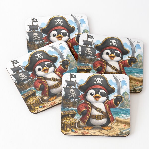 Aperçu de l'œuvre Pirate Penguin créée et vendue par Pond21.