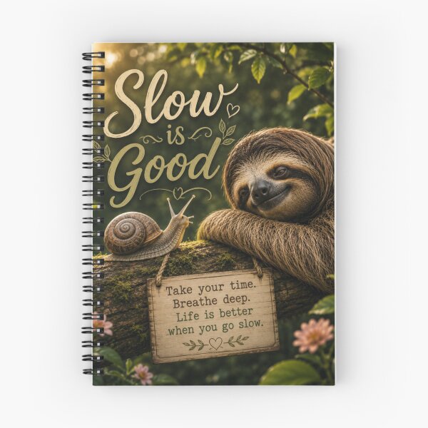 Item preview, Slow Is Good – Sloth & Snail Nature Inspiration designed and sold by Kimberly Palmer.