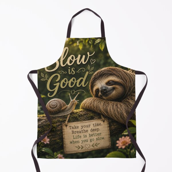 Item preview, Slow Is Good – Sloth & Snail Nature Inspiration designed and sold by Kimberly Palmer.