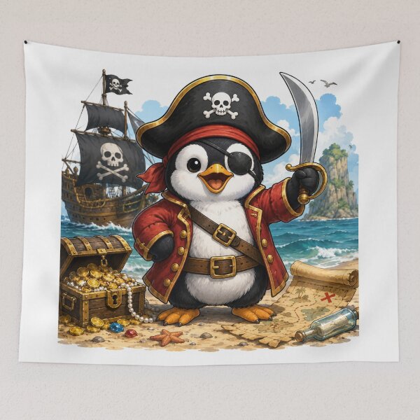 Item preview, Pirate Penguin designed and sold by Pond21.