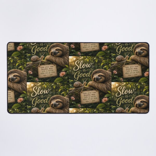 Item preview, Slow Is Good – Sloth & Snail Nature Inspiration designed and sold by Kimberly Palmer.