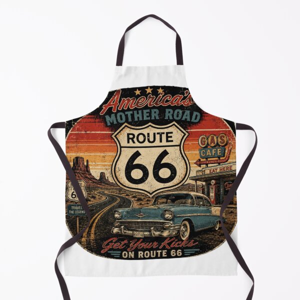 Item preview, Retro Route 66 Highway Adventure | Vintage Desert Road Trip | Classic Americana T-Shirt designed and sold by Diesel outlaw .