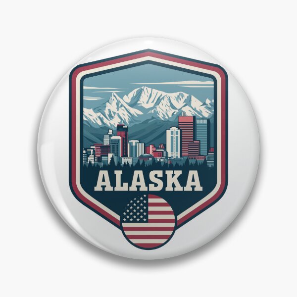Item preview, Alaska USA Logo Design #18 designed and sold by GoldenAurora91.