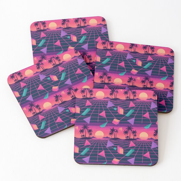 Item preview, Retro Vaporwave Grid Sunset Synthwave Aesthetic designed and sold by StickyGuys.