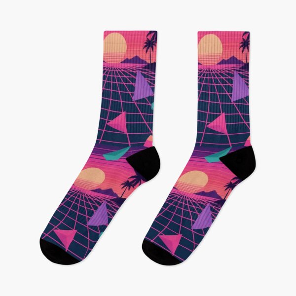 Item preview, Retro Vaporwave Grid Sunset Synthwave Aesthetic designed and sold by StickyGuys.