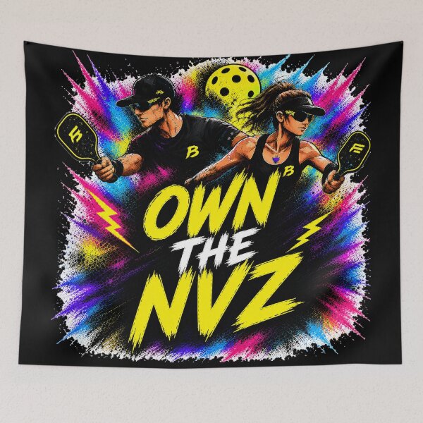 Item preview, Own the Non Volley Zone Pickleball Shirt – Funny Trash Talk Gift for Competitive Players designed and sold by Surrealtrends.