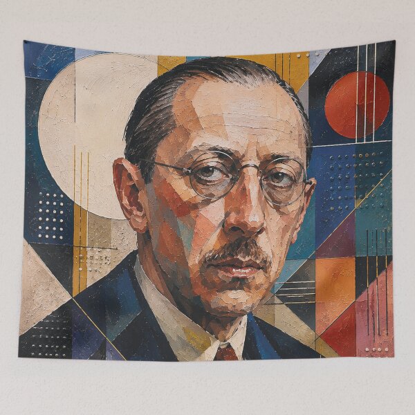 Item preview, Igor Stravinsky Russian composer, pianist, and conductor painting. designed and sold by GalleryKauffeld.