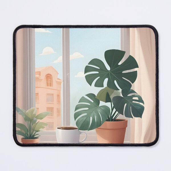 Item preview, Monstera Window Botanical Art Print Aesthetic Plant designed and sold by KooksStudio.