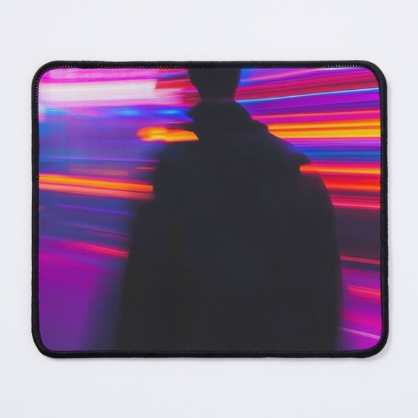 Item preview, Lost in Neon Motion | Cyberpunk Silhouette Aesthetic Art Print designed and sold by ItsAllYellow.