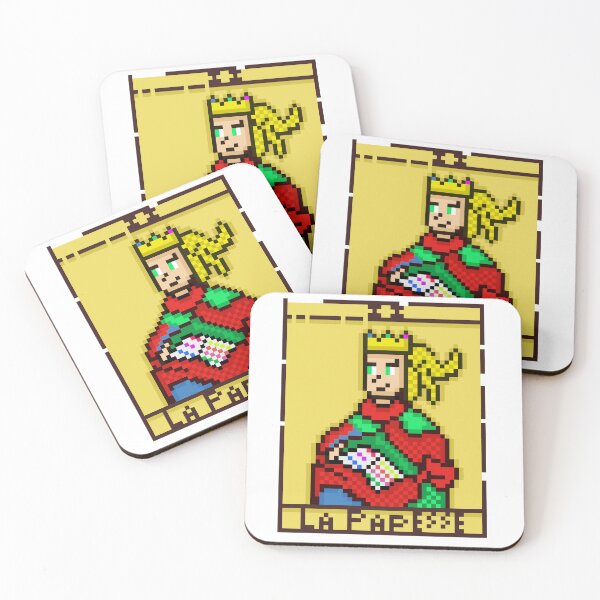 Item preview, The High Priestess Tarot Card La Papesse Marseille Pixel Art designed and sold by RetroRlx.