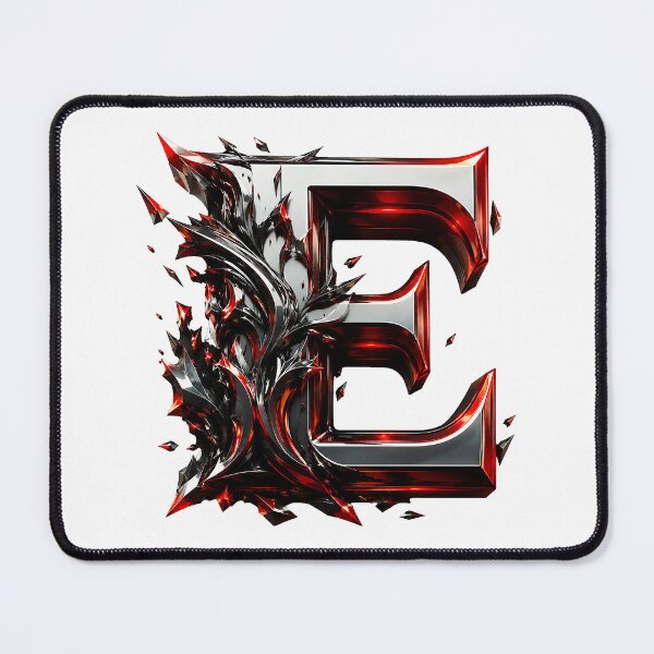 Item preview, Crimson Steel Alphabet of Power Letter E designed and sold by BlissBlvdShop.