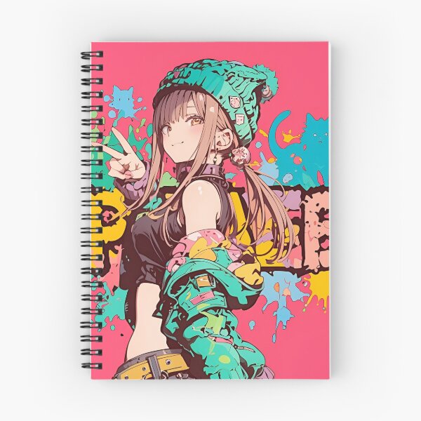 Item preview, Neon Streetwear Anime Girl Graffiti Aesthetic | Color Splash Urban Pop Art designed and sold by Dyan4.