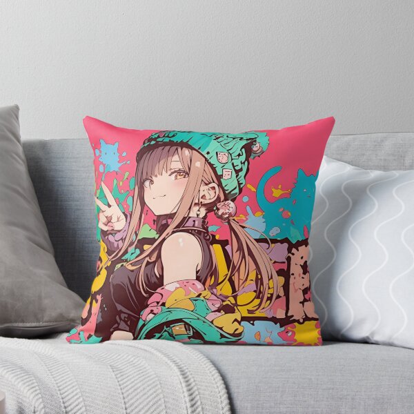 Item preview, Neon Streetwear Anime Girl Graffiti Aesthetic | Color Splash Urban Pop Art designed and sold by Dyan4.