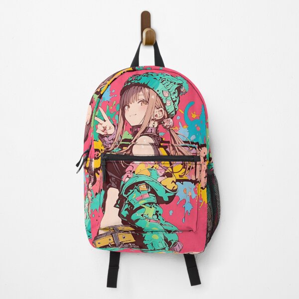 Item preview, Neon Streetwear Anime Girl Graffiti Aesthetic | Color Splash Urban Pop Art designed and sold by Dyan4.
