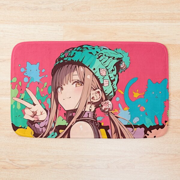 Item preview, Neon Streetwear Anime Girl Graffiti Aesthetic | Color Splash Urban Pop Art designed and sold by Dyan4.