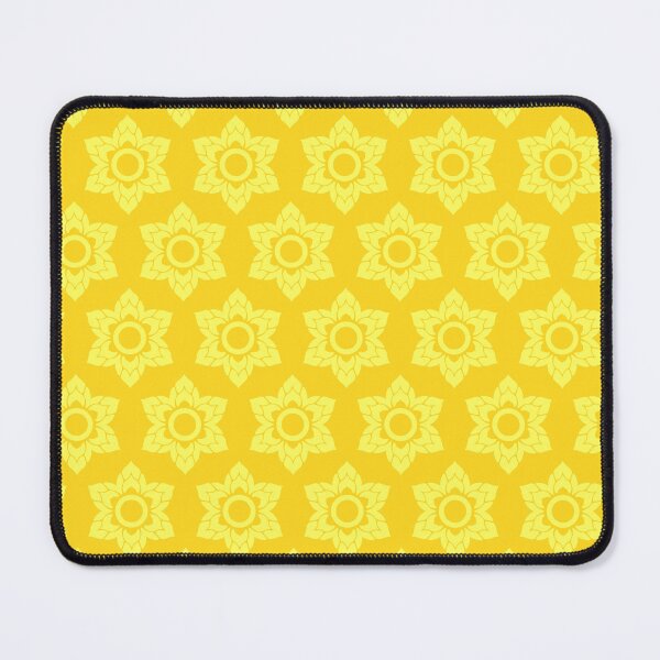 Item preview, Thailand Lotus Seamless Pattern in Golden Yellow – Traditional Floral Geometric Background designed and sold by Mariana Shymkovych.