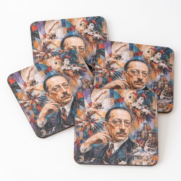 Item preview, El compositor, pianista y director de orquesta ruso Igor Stravinsky pintando. designed and sold by GalleryKauffeld.