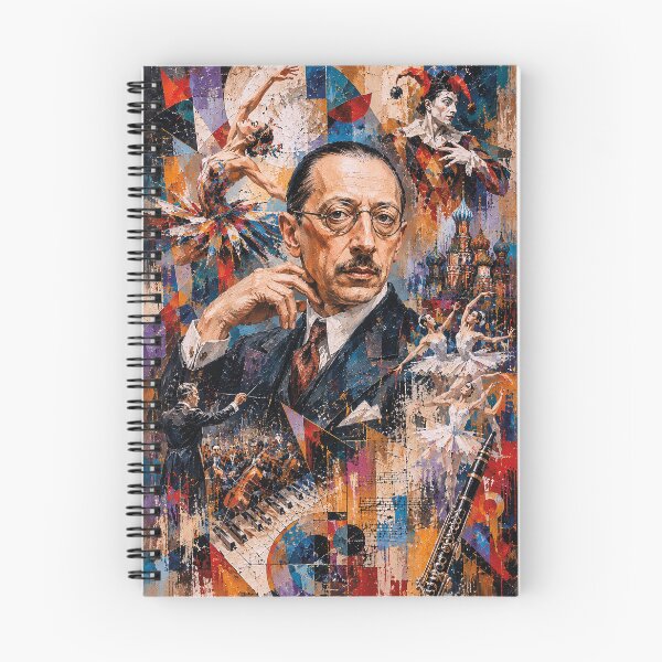 Item preview, Russian composer, pianist, and conductor Igor Stravinsky painting. designed and sold by GalleryKauffeld.