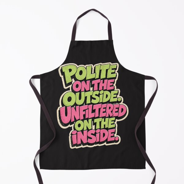Item preview, Polite On The Outside Savage On The Inside Distressed Typography designed and sold by QuirkyCloud Designs.