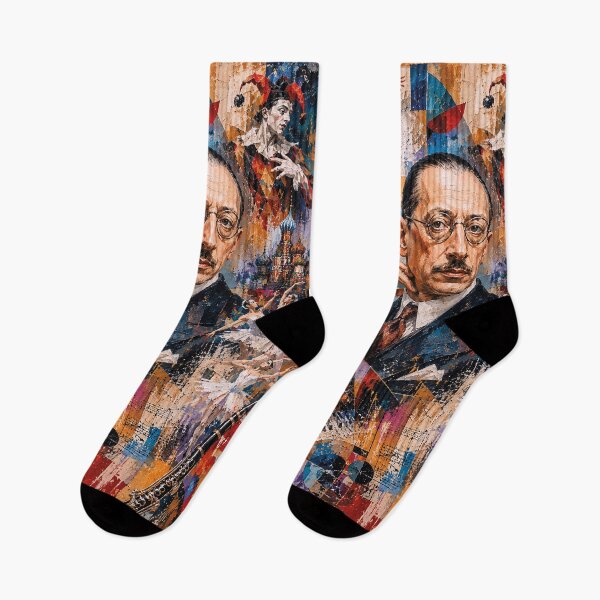 Item preview, Russian composer, pianist, and conductor Igor Stravinsky painting. designed and sold by GalleryKauffeld.