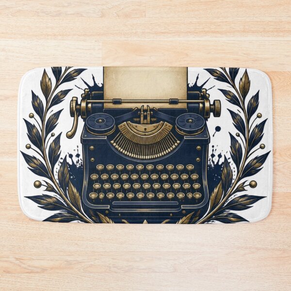 Item preview, Dark Academia Typewriter & Ink Emblem Bookish Writer designed and sold by StickyGuys.