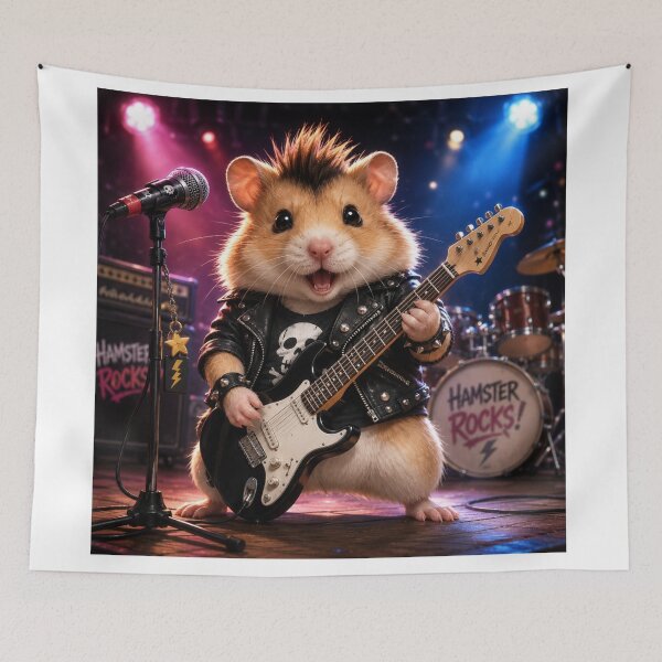 Item preview, Rockstar Hamster designed and sold by Pond21.