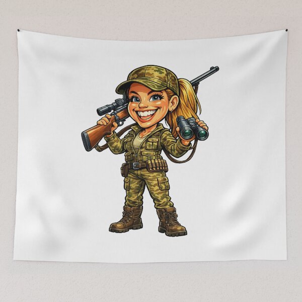 Item preview, Huntress Cartoon designed and sold by AlexLineArt.