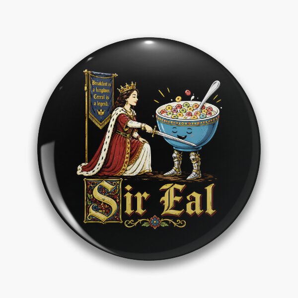 Item preview, Sir Eal Funny Cereal Breakfast Foodie Medieval Knight Humor designed and sold by DesignsByAnett.
