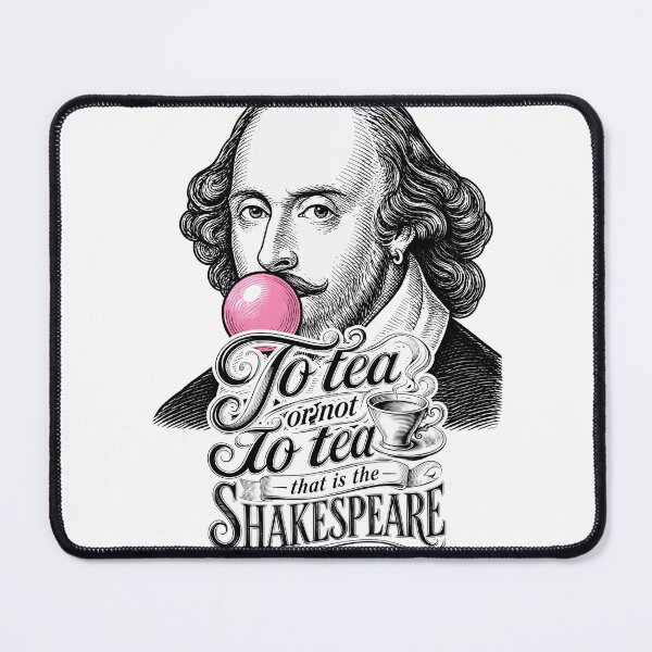 Item preview, Wall Art - Postcard - Shakespeare Bubblegum – To Tea or Not to Tea designed and sold by ForeverPrintsOK.