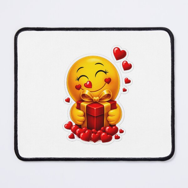 Item preview, Cute Love Emoji Holding Gift Sticker PNG | Transparent Background | Kawaii Emoji Clipart designed and sold by ashwin131.