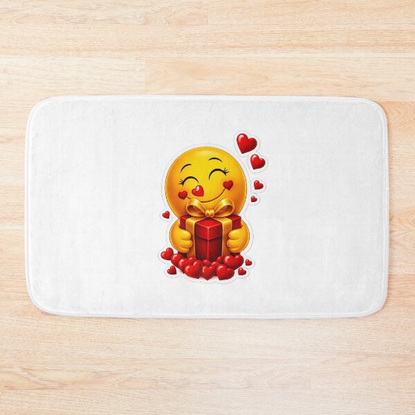 Item preview, Cute Love Emoji Holding Gift Sticker PNG | Transparent Background | Kawaii Emoji Clipart designed and sold by ashwin131.