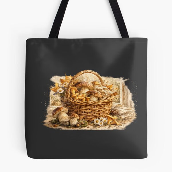 Item preview, Foraged Mushroom Basket Watercolor | Woodland Cottagecore Art | Autumn Forest Illustration | Mushroom Lover Gift designed and sold by MagicMakerPh⭐⭐⭐⭐⭐.