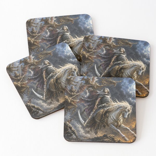 Item preview, The Pale Rider – Dark Fantasy Demon Hunt | Neo Frazetta Style designed and sold by ITSimagination.