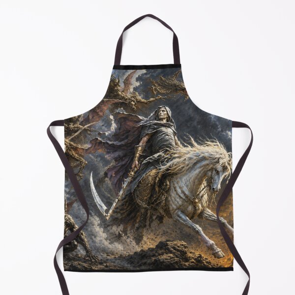 Item preview, The Pale Rider – Dark Fantasy Demon Hunt | Neo Frazetta Style designed and sold by ITSimagination.