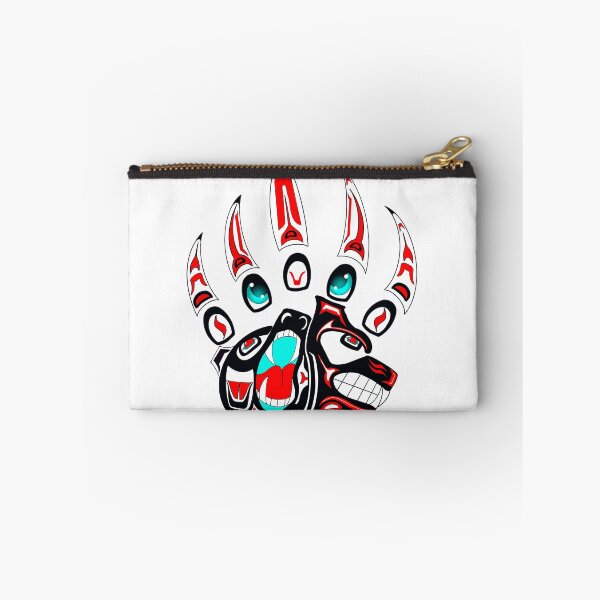 Item preview, Tlingit Wolf and bear claw (Red) designed and sold by RobsArtwork.