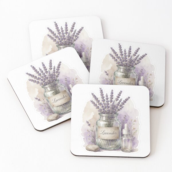 Item preview, Lavender Apothecary Jar Botanical Illustration designed and sold by AillustriaAK.