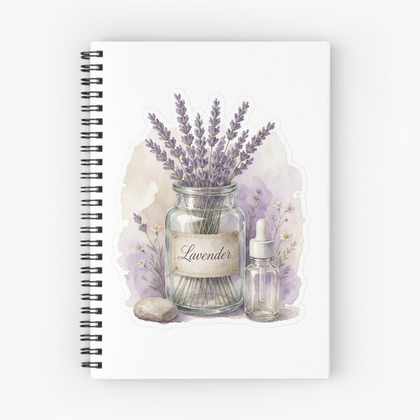 Item preview, Lavender Apothecary Jar Botanical Illustration designed and sold by AillustriaAK.