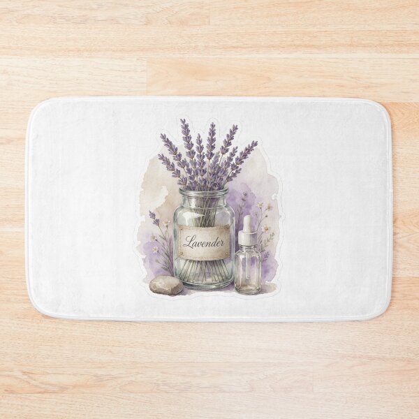 Item preview, Lavender Apothecary Jar Botanical Illustration designed and sold by AillustriaAK.