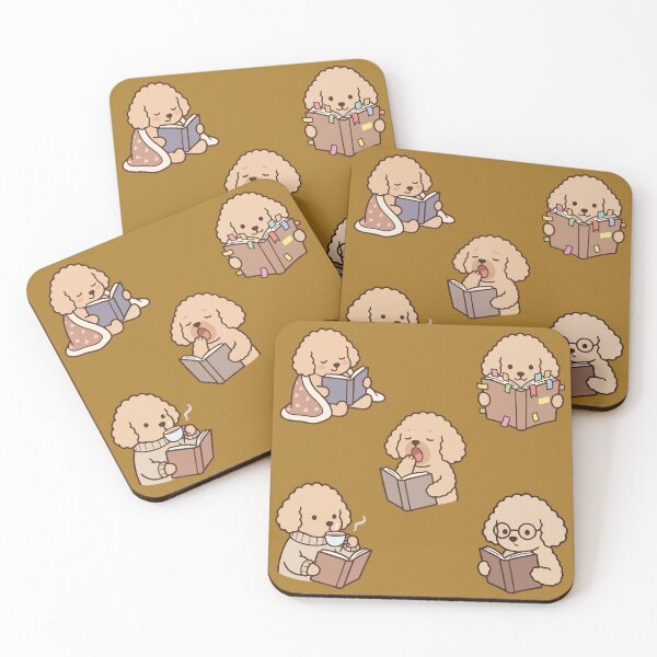 Item preview, Cute study puppy dog sticker pack Kawaii animals and book aesthetic stickers designed and sold by Art IN Pack.