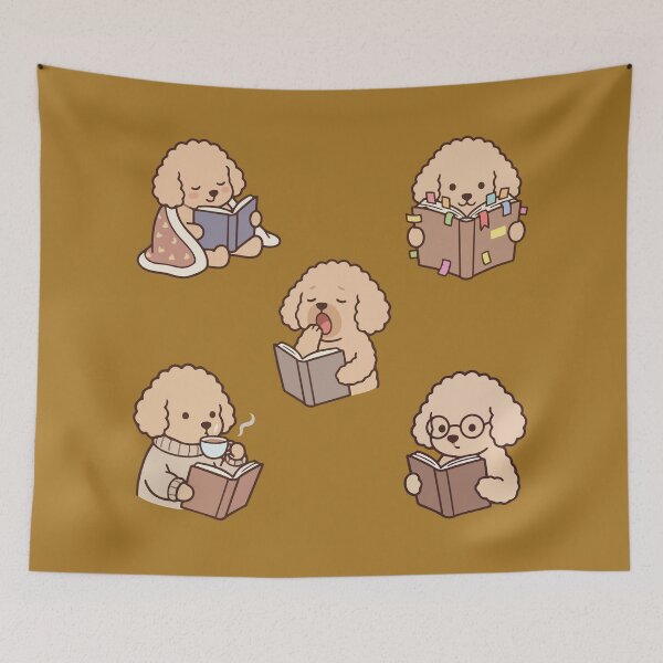Item preview, Cute study puppy dog sticker pack Kawaii animals and book aesthetic stickers designed and sold by Art IN Pack.