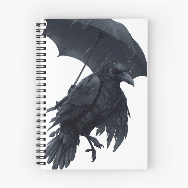 Item preview, Rainy Umbrella Crow designed and sold by pumsquare.
