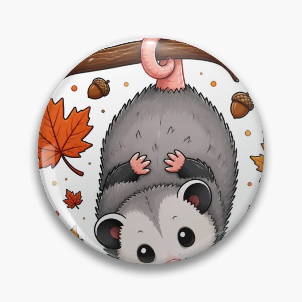 Item preview, Cozy Opossum Autumn Leaves Cryptidcore Fall designed and sold by StickyGuys.