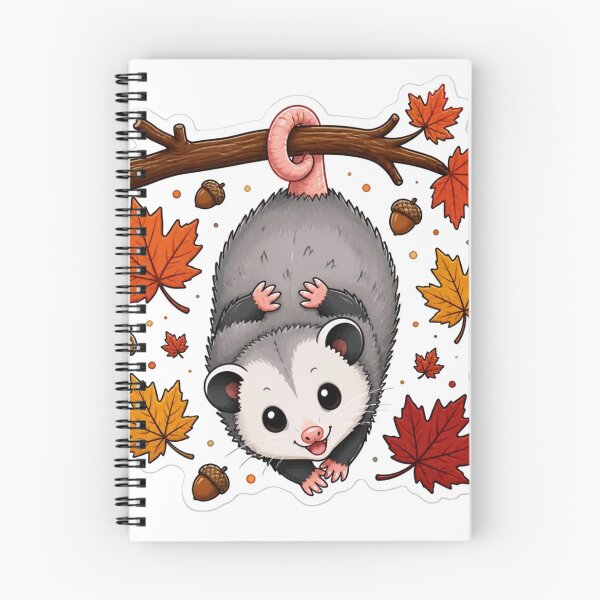 Item preview, Cozy Opossum Autumn Leaves Cryptidcore Fall designed and sold by StickyGuys.