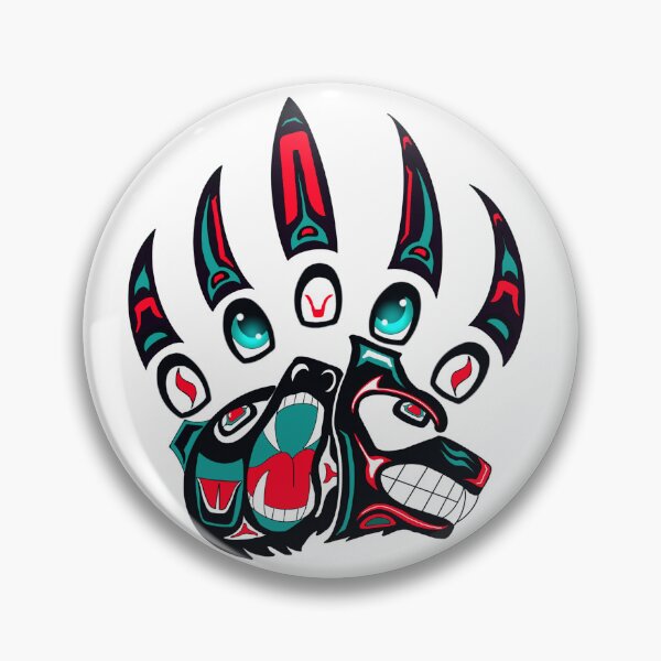 Artikelvorschau, Tlingit-Wolfs- und Bärenkralle (Schwarz) entworfen und verkauft von RobsArtwork.