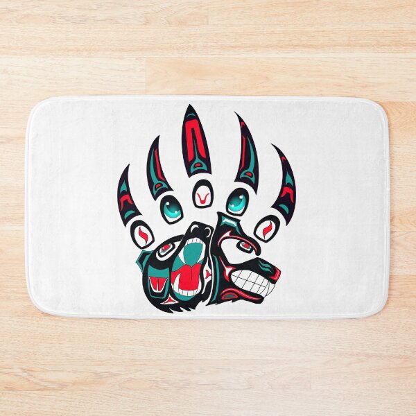 Item preview, Tlingit Wolf and bear claw (Black) designed and sold by RobsArtwork.